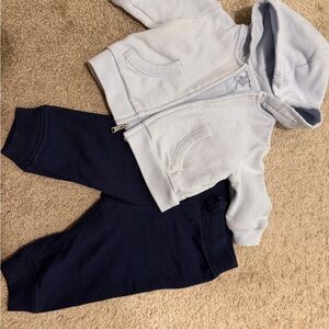 Ralph Lauren Kids Light Blue and Navy Joggers